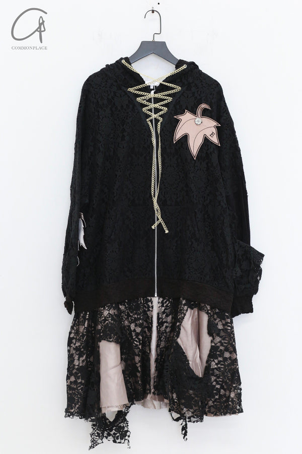 VeniceW 24 Fall/Winter Leafie Lace Hoodie VCW-HD1-HSLS Black HD1